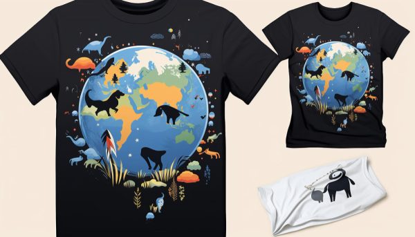 Camiseta de algodón con estampado de dinosaurios